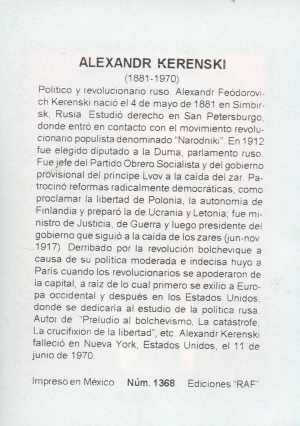 Biografia Alexandr Kerenski Atras